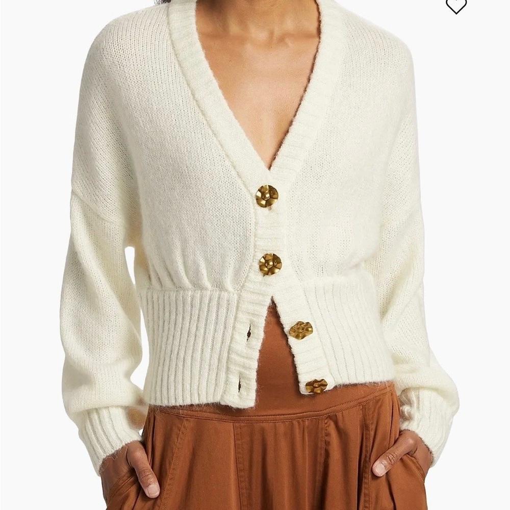 Farm Rio
Ribbed Goldtone-Buttoned Cardigan - Picture 3 of 10